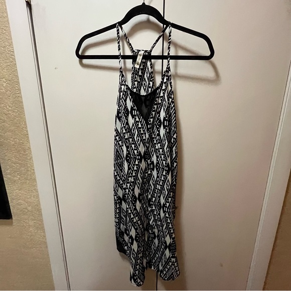 My Beloved Black and White Aztec Pattern Camisole Dress - Picture 2 of 8